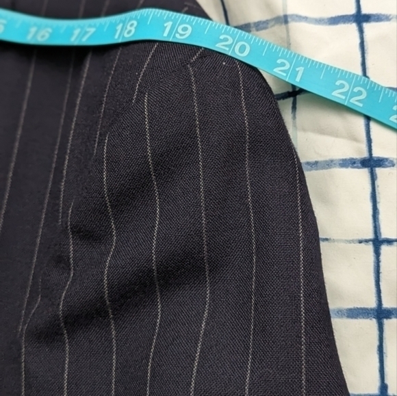 Vintage Ralph Lauren Pinned Strip 100% Wool Sport Suit Jacket Blazer  43/ 37 Reg - Picture 10 of 13